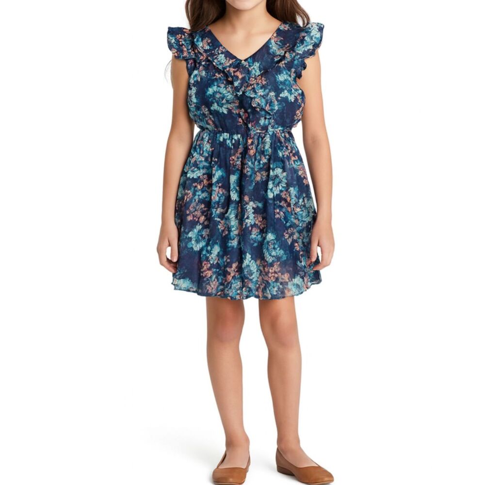 🔥 5 for $30 🔥 Speechless Girls Sleeveless Ruffle Cottagecore Dress | Size 8